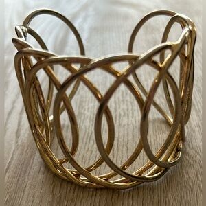 Gold Tone Cuff Bracelet